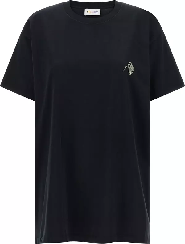 Black Cotton T-Shirt