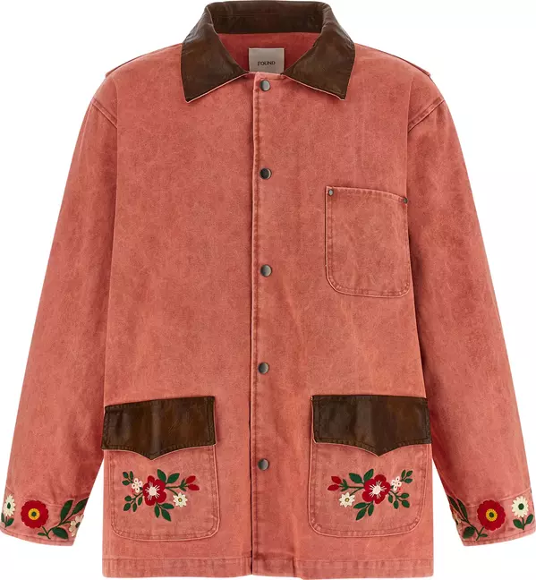 Multicolor Cotton Full-Length Jacket