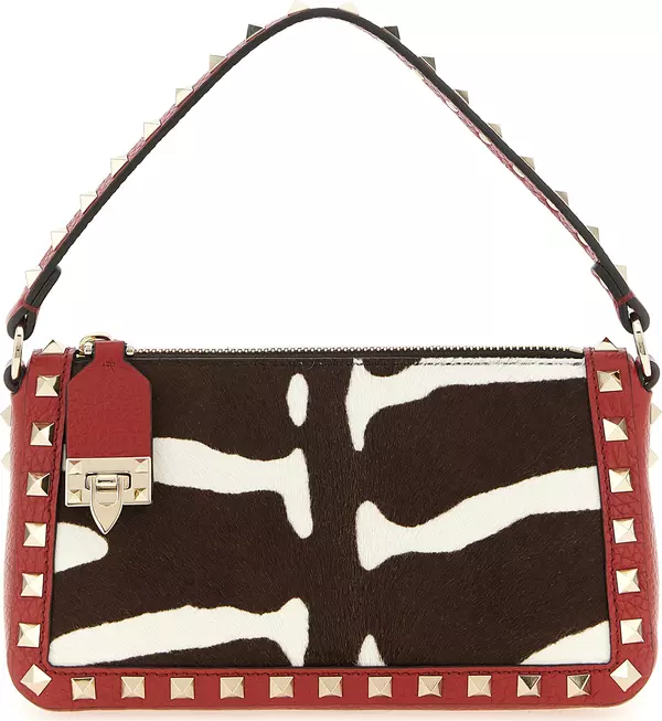 Multicolor Calfskin Shoulder Bag