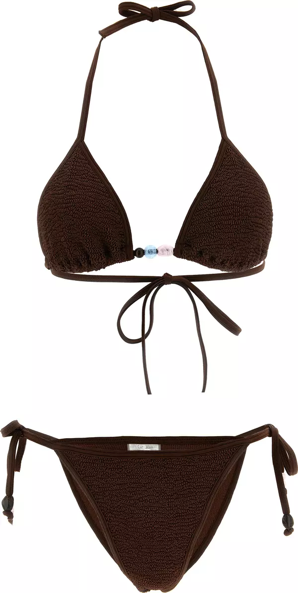 Brown Polyamide Bikini