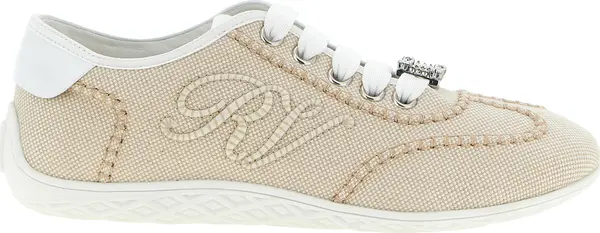 Beige Polyamide Low Top Sneakers