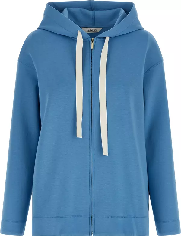 Blue Cotton Hoodie
