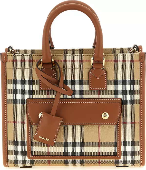 Beige Polyethylene Tote Bag