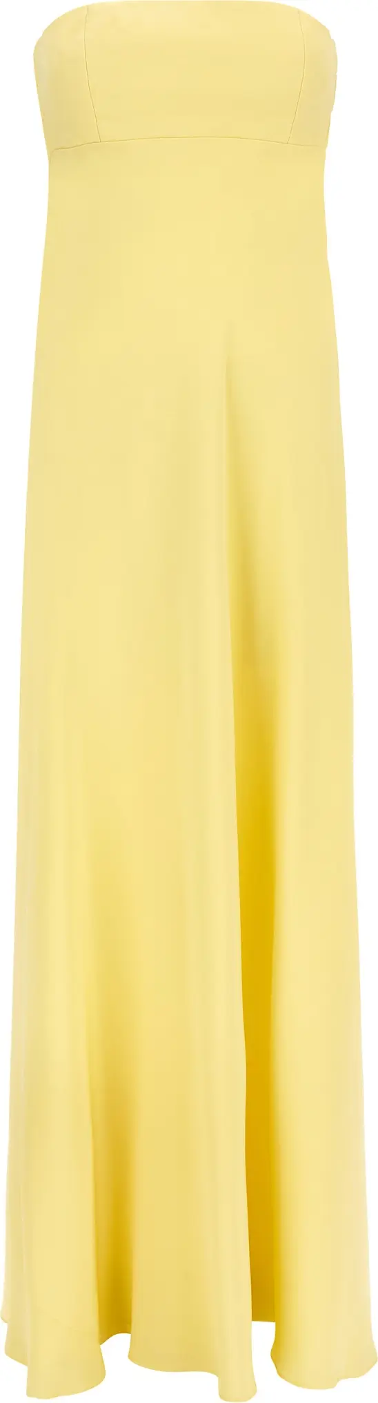 Bicolor Silk Long Dress