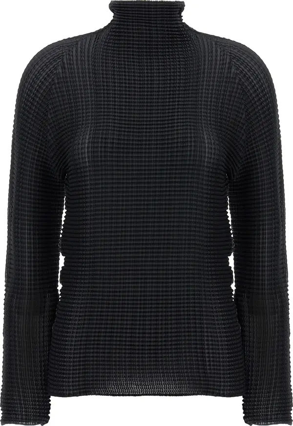 Black Polyester Cardigan