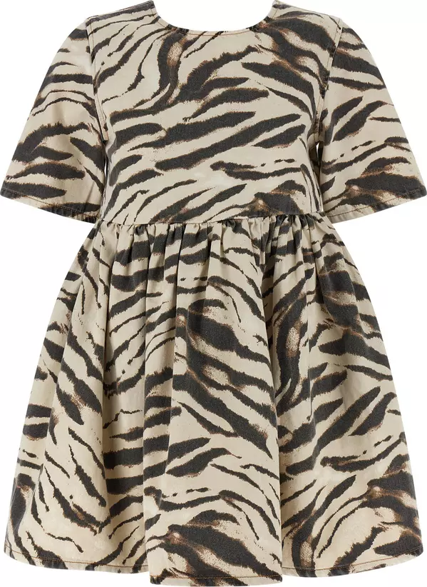 Multicolor Organic Cotton Short Dress