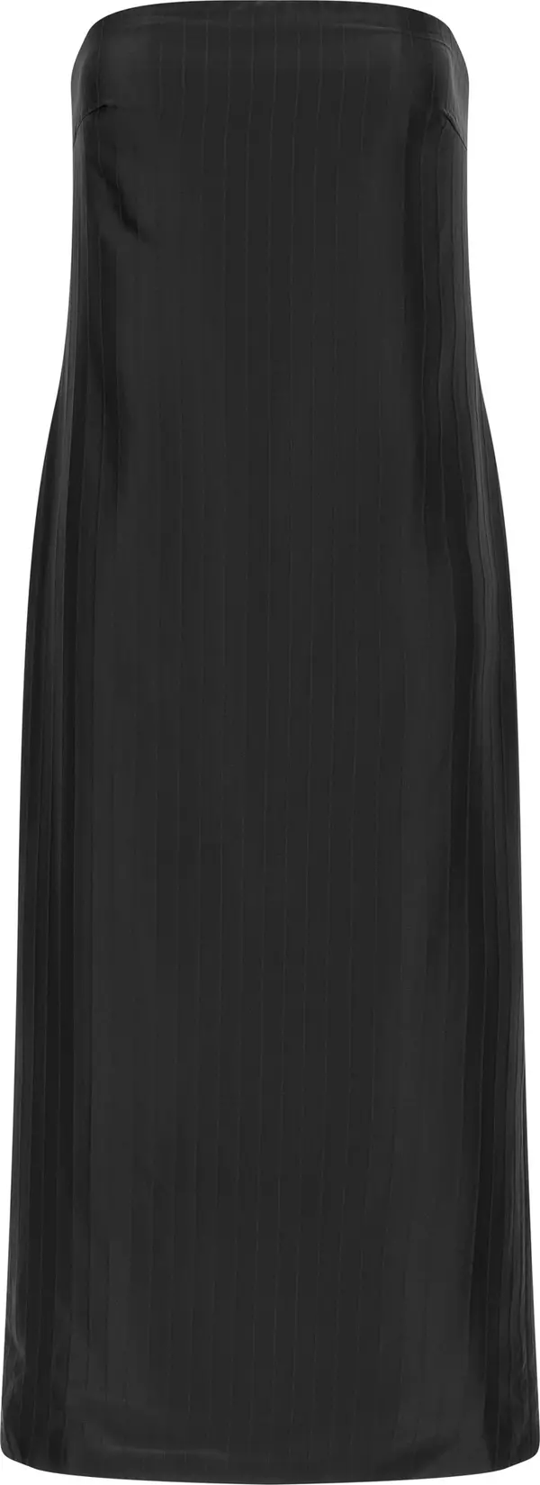 Black Viscose Midi Dress