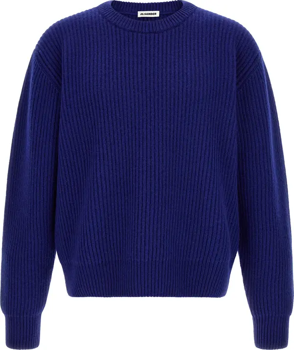Blue Wool Cardigan