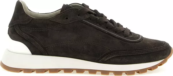 Brown Calfskin Sneakers