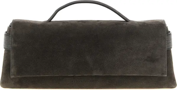 Brown Calfskin Clutch Bag