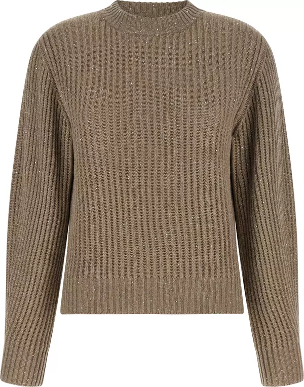 Beige Cashmere Cardigan