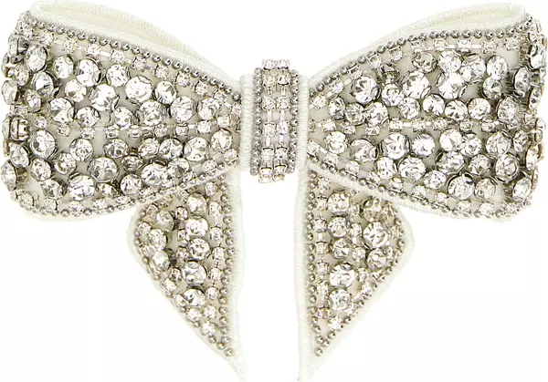 White Polyester Hair Clip