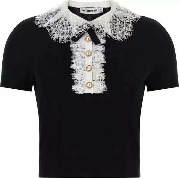 Bicolor Wool Blouse