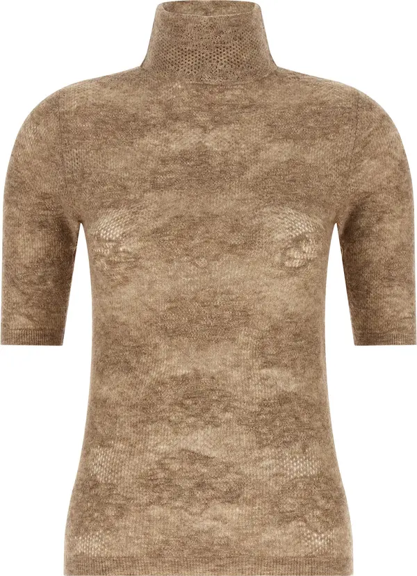 Beige Silk Cardigan