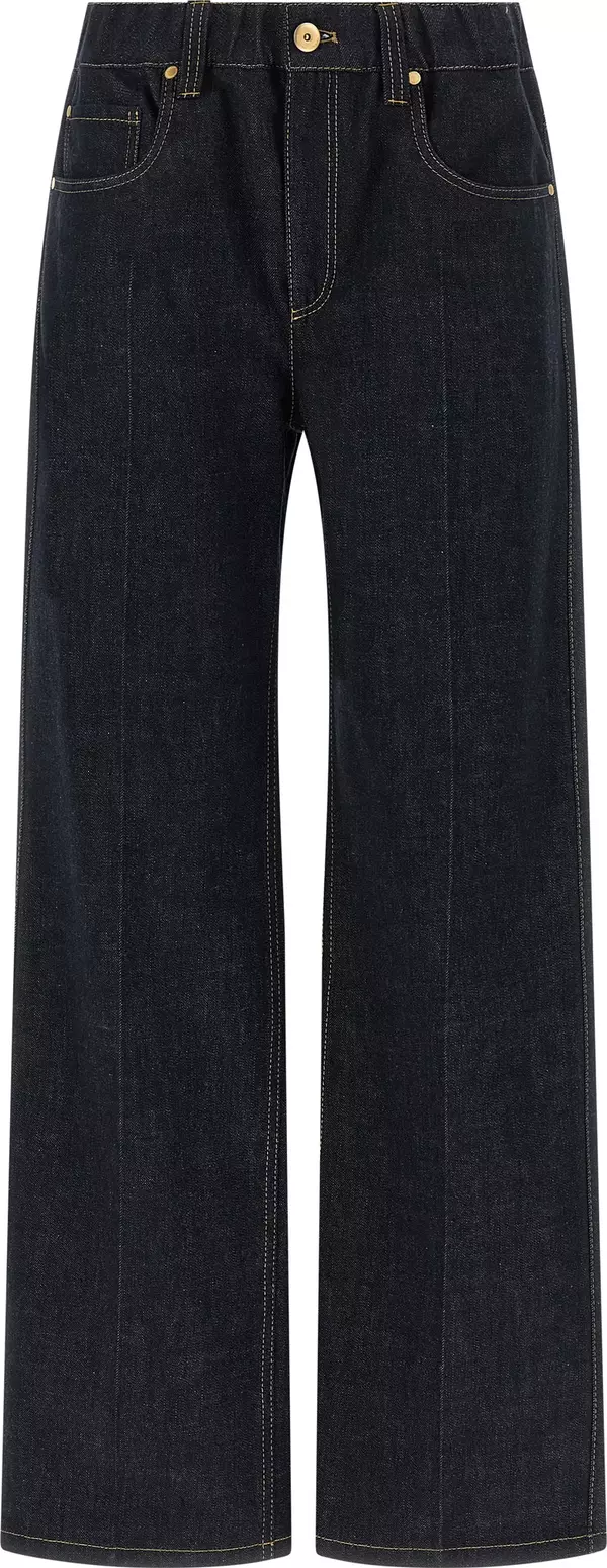 Blue Cotton Jeans Denim