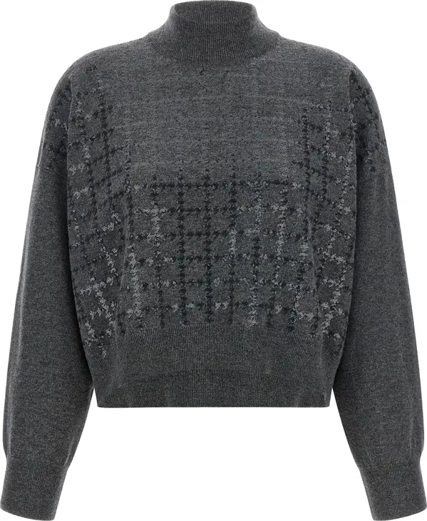 Gray Cashmere Cardigan