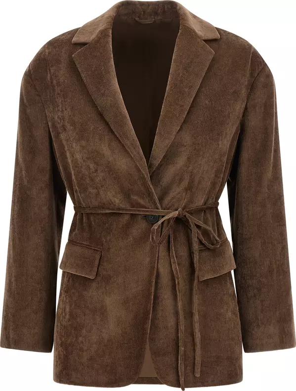 Brown Viscose Blazer