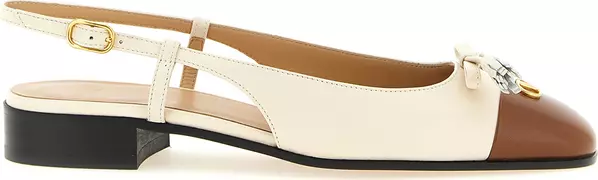 Black Leather Ballet Flats