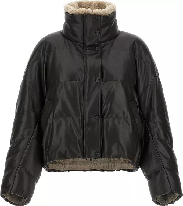 Brown Lamb Leather Leather Jacket