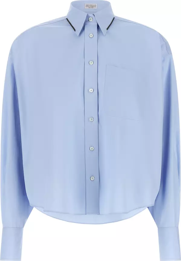 Blue Cotton Blouse
