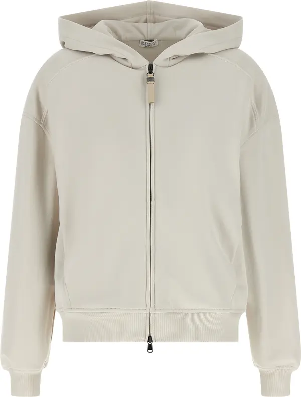 Beige Cotton Sweatshirt