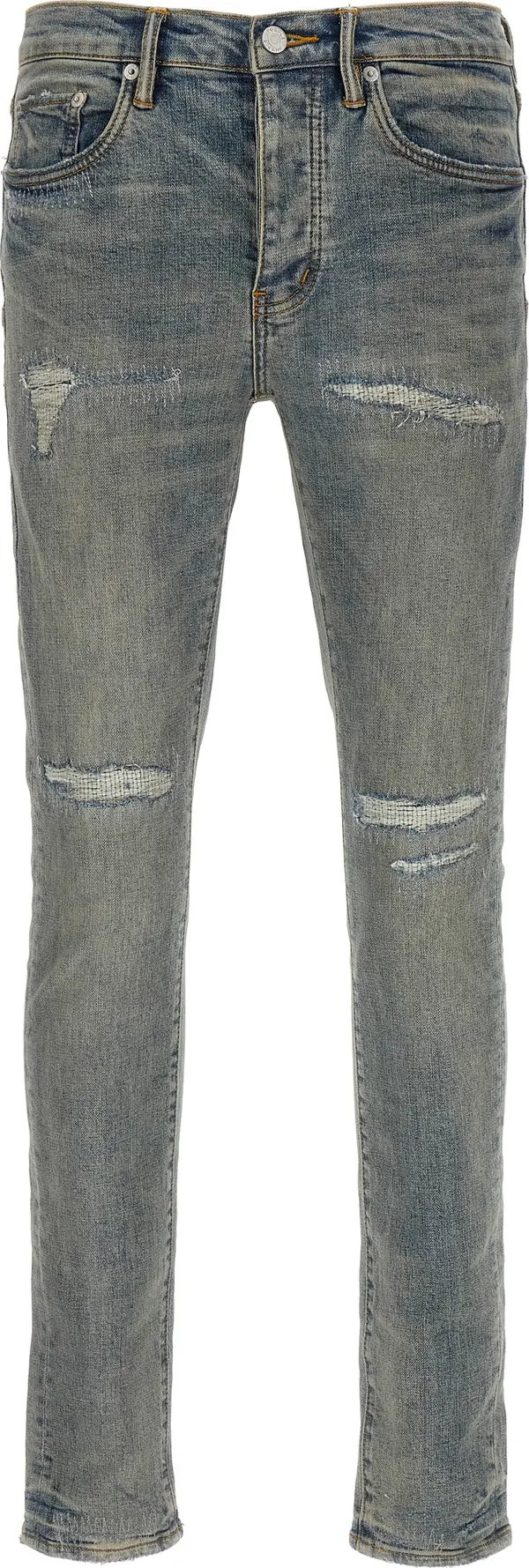 Blue Cotton Slim Fit Jeans