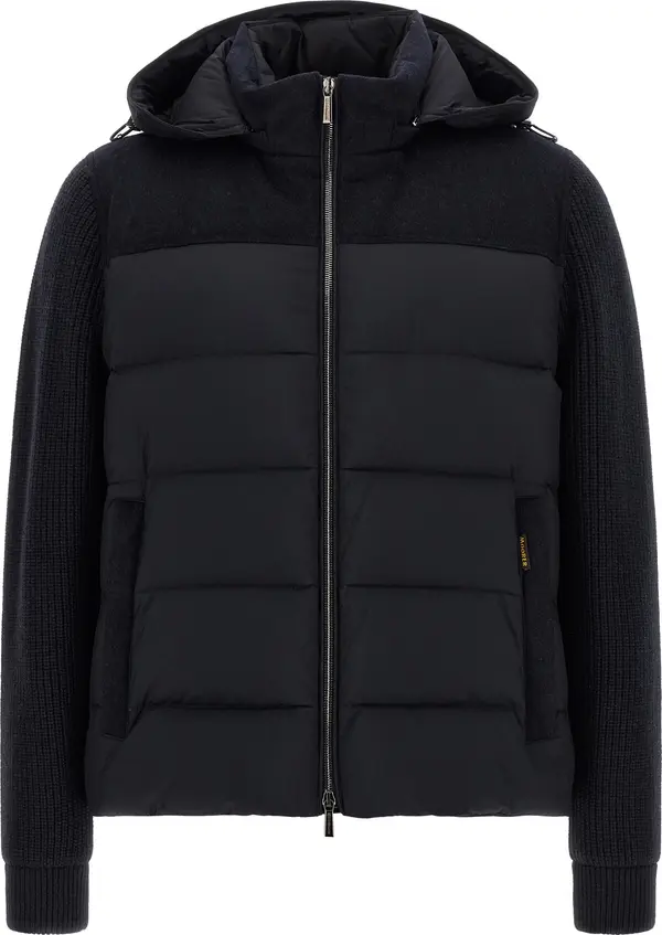 Blue Wool Full-Length Jacket