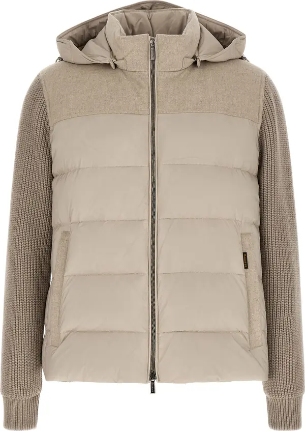 Beige Wool Full-Length Jacket