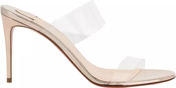 Multicolor Calfskin Stiletto Heel Sandals
