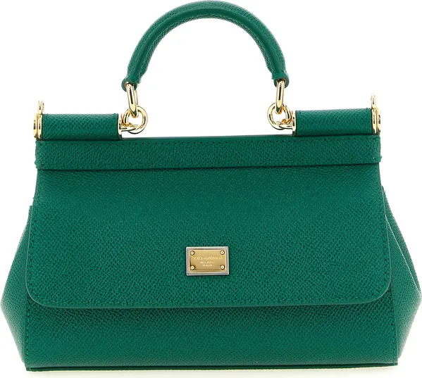Bicolor Calfskin Handbag