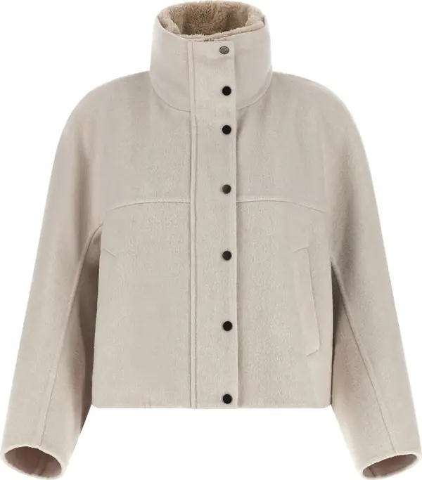 Gray Virgin Wool Coat