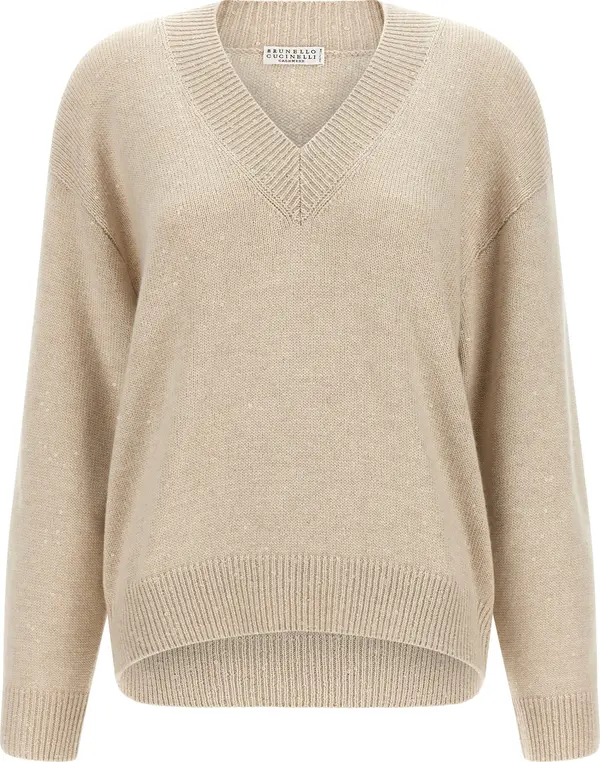 Beige Cashmere Cardigan
