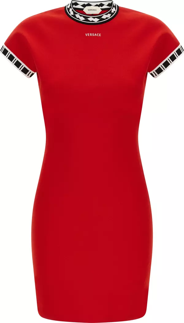 Multicolor Cotton Short Dress