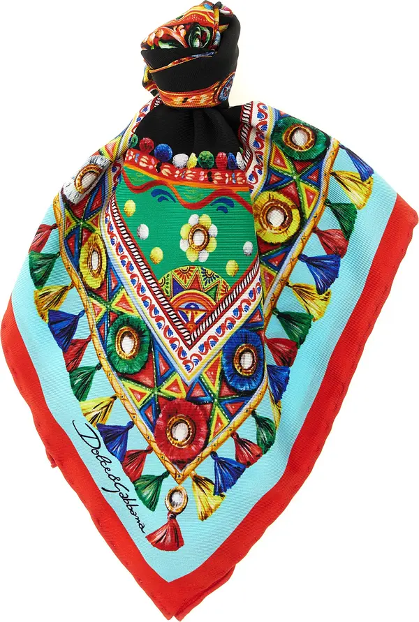 Multicolor Silk Scarf