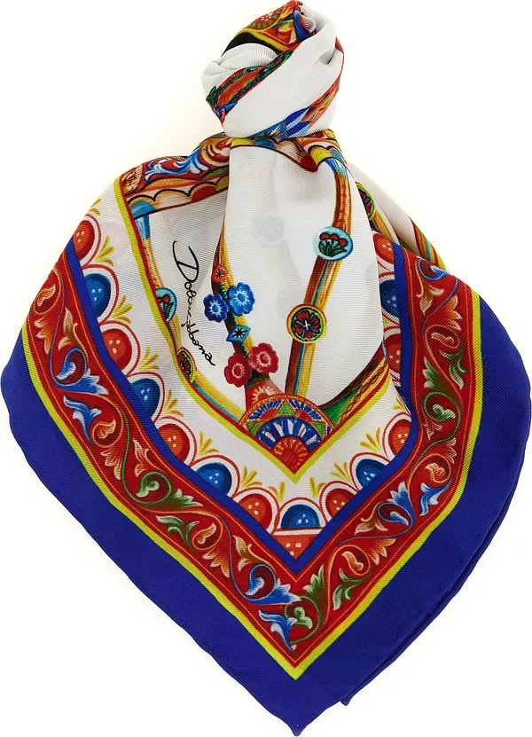 Multicolor Silk Scarf