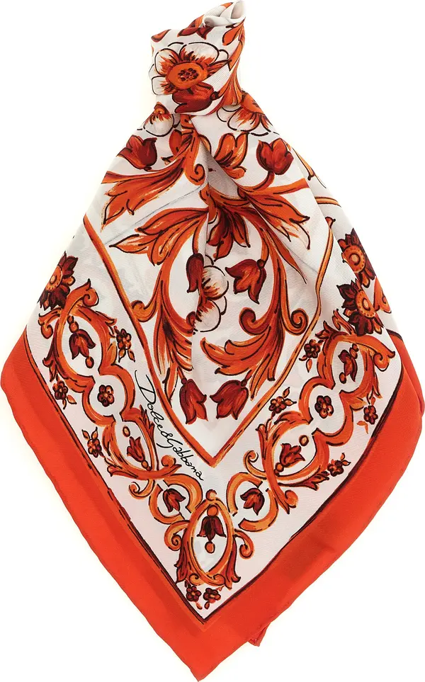 Orange Silk Foulard