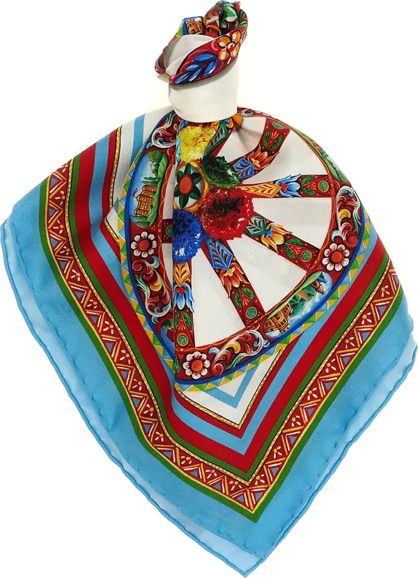 Multicolor Silk Scarf