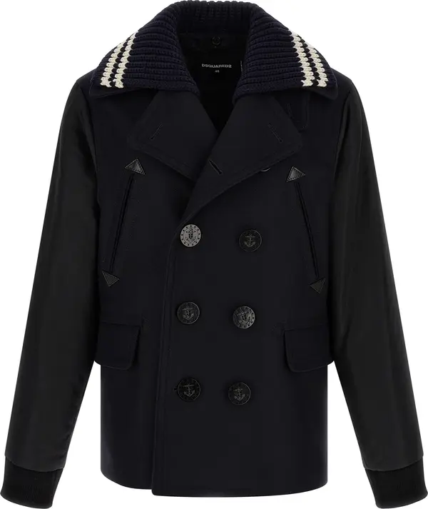 Blue Wool Coat