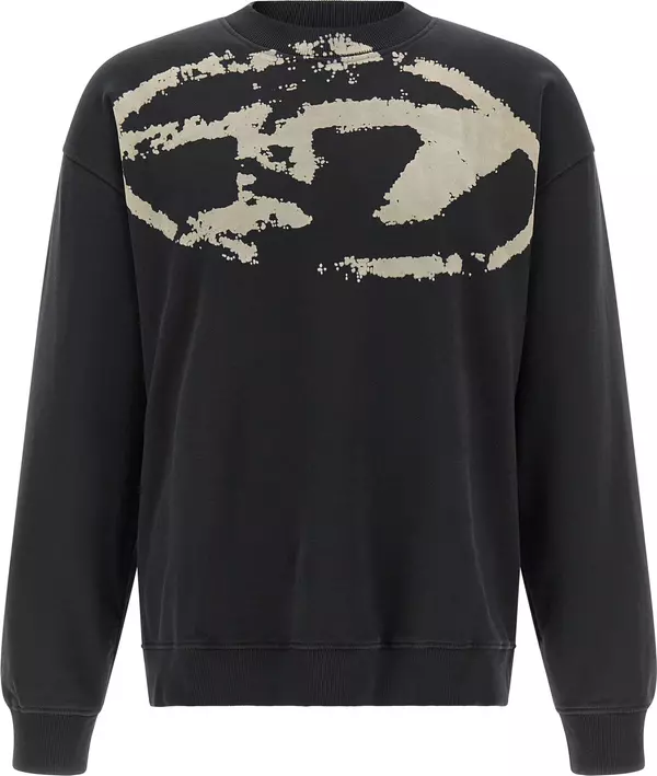 Black Cotton Sweatshirt