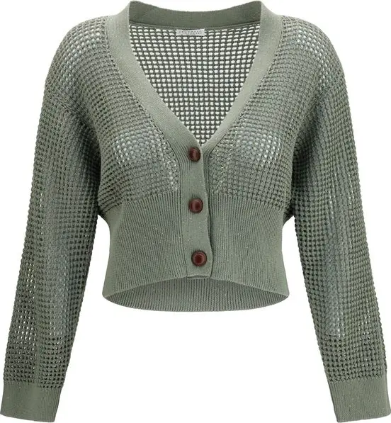 Bicolor Cotton Cardigan