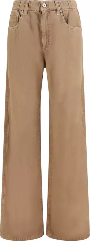 Beige Cotton Jeans Denim