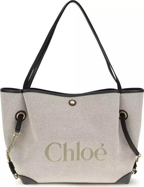 Gray Cotton Shoulder Bag