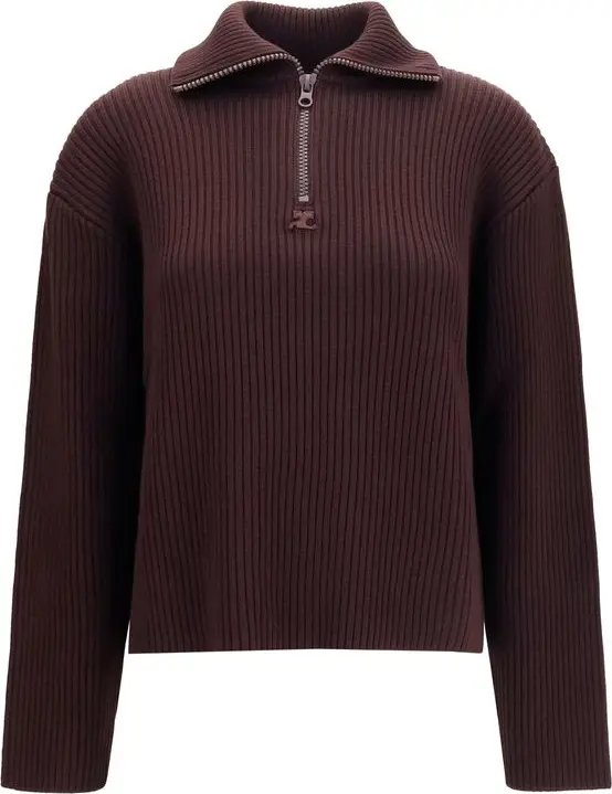 Brown Wool Oves Aries Sweatshirt