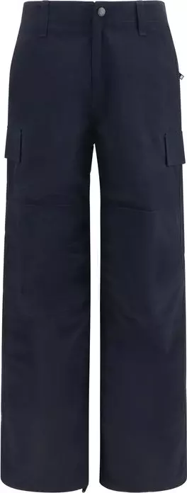 Blue Polyamide Cargo Pants
