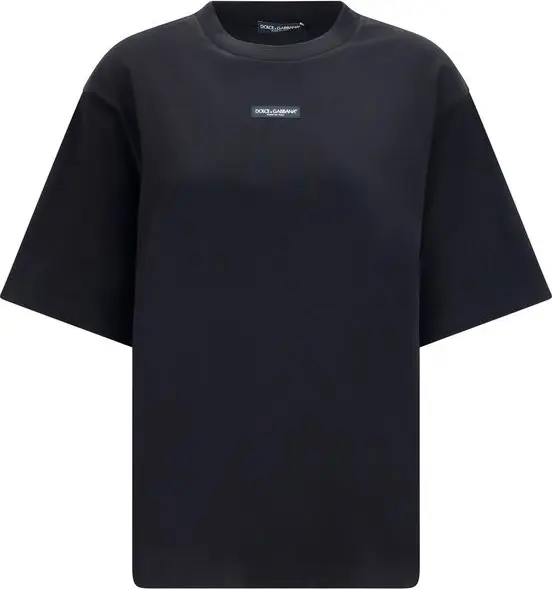 Black Cotton T-Shirt