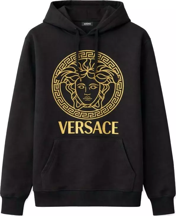 Black Cotton Hoodie