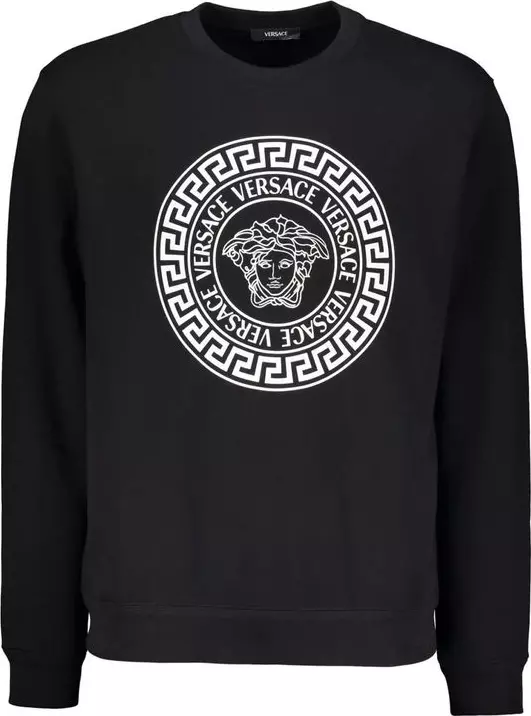 Black Cotton Sweatshirt