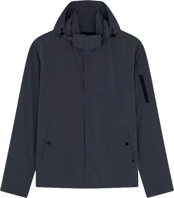 Gray Nylon Shell Jacket