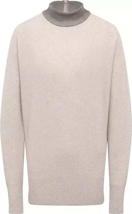 Beige Cashmere Sweater