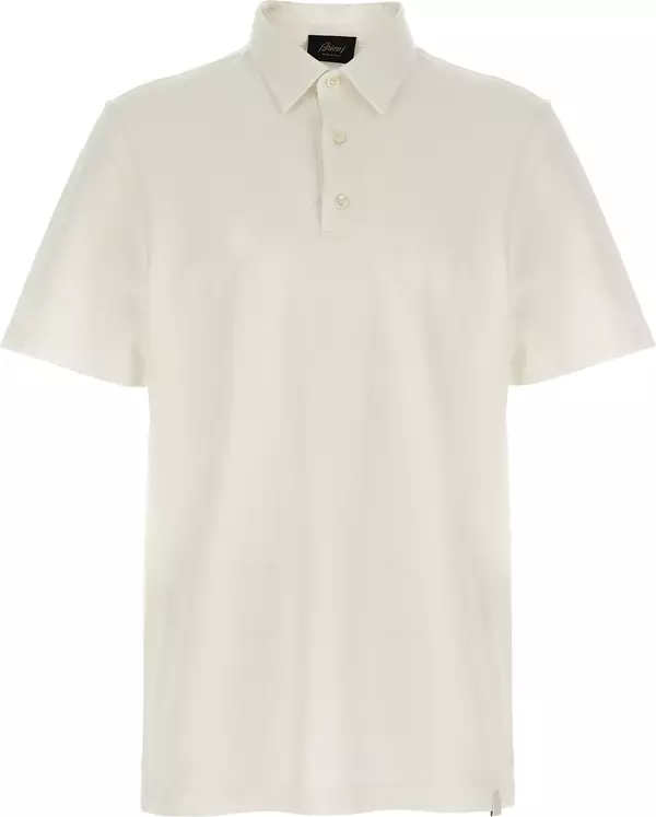 White Cotton Polo Shirt